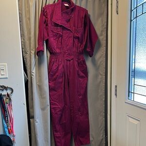 Vintage lady footlocker Burgundy Jumpsuit